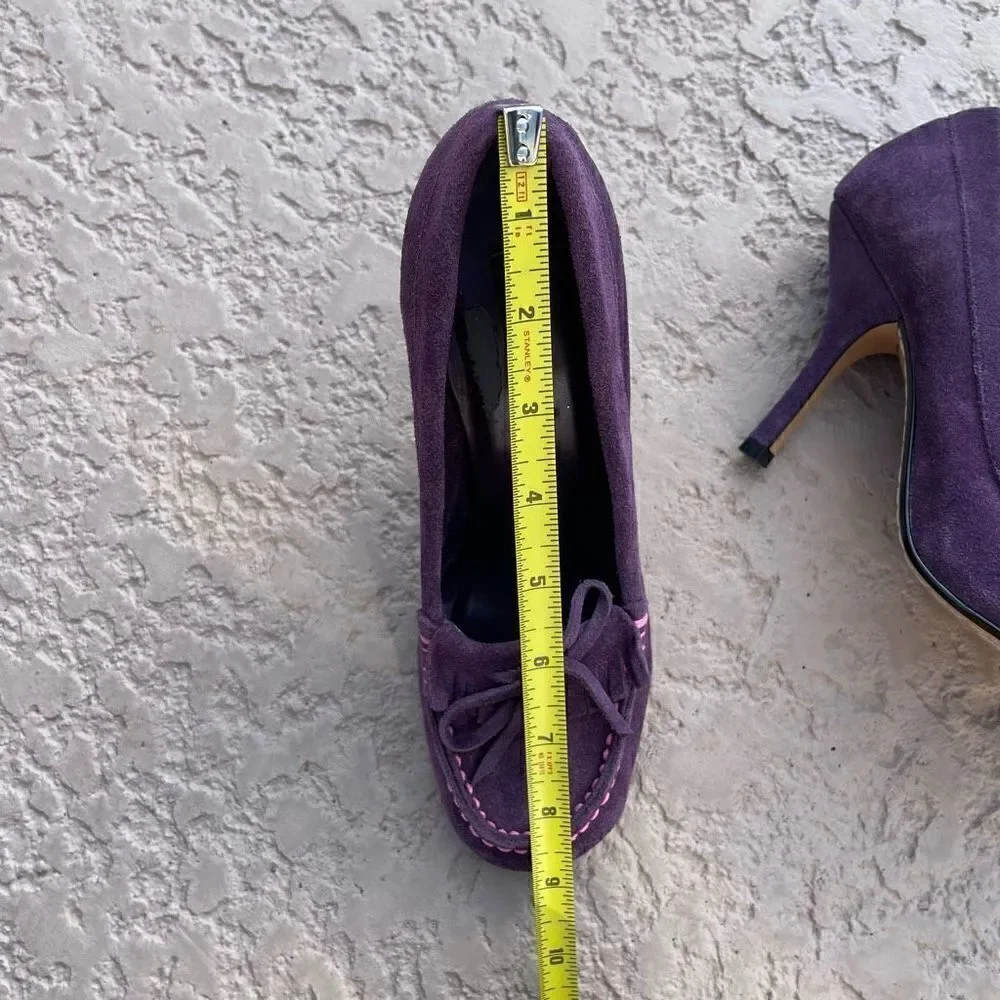 Nine West facelift purple heels in new condition size 61/2M